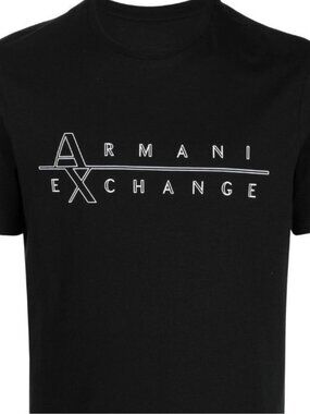 Urban Style Black Crew Neck T-shirt - Geometric Logo Graphic